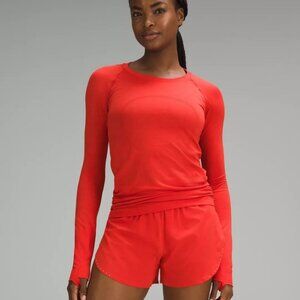 Swiftly Tech Long-Sleeve Shirt 2.0 Hip Length Hot Heat